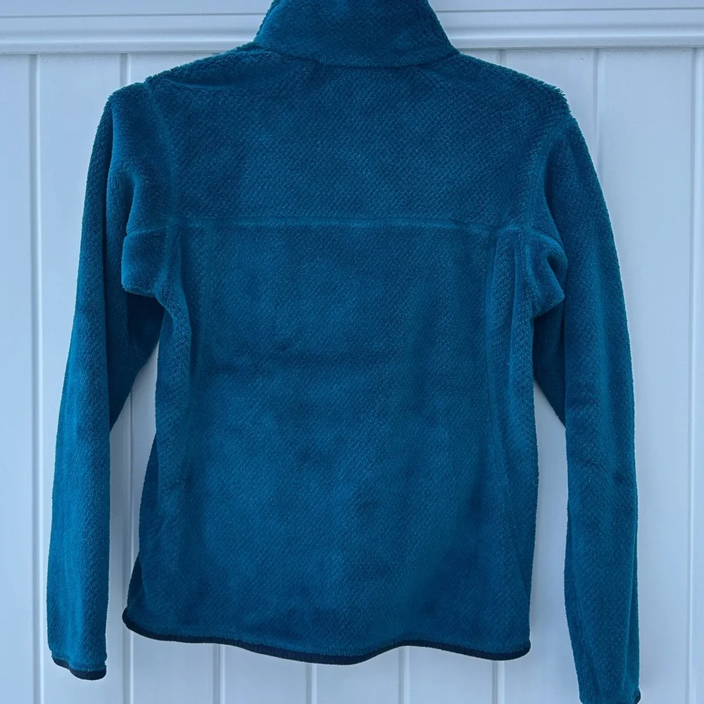 Patagonia Women’s Deep Teal Fleece Snap Pullover Snap T - Small - Picture 3 of 12